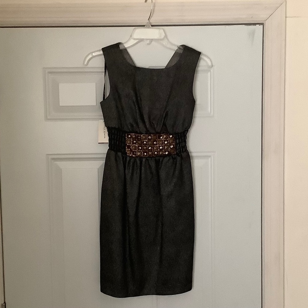 DRESS - FORMAL WEAR - ALEXIA ADMOR - XS - GRAY - NEW WITH TAGS